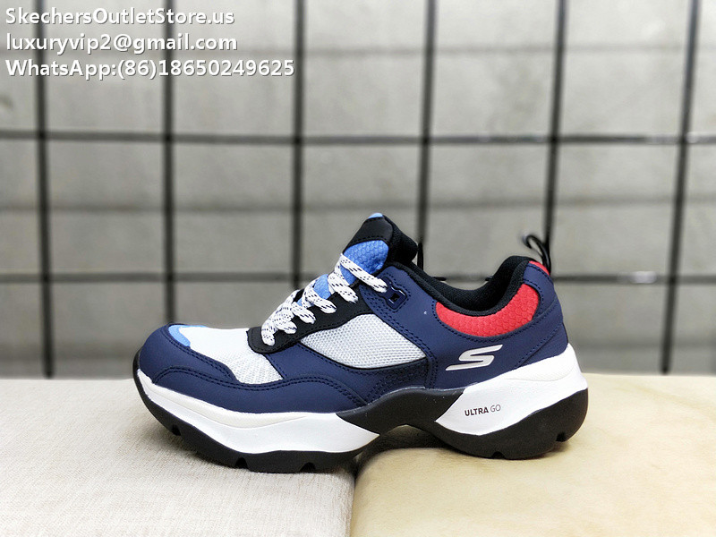 Skechers Ultra Go Unisex Shoes Blue Black 35-44
